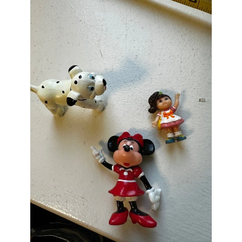 Vintage Mini Toy Figure Lot Minnie Mouse McDonalds Dalmatian Animals